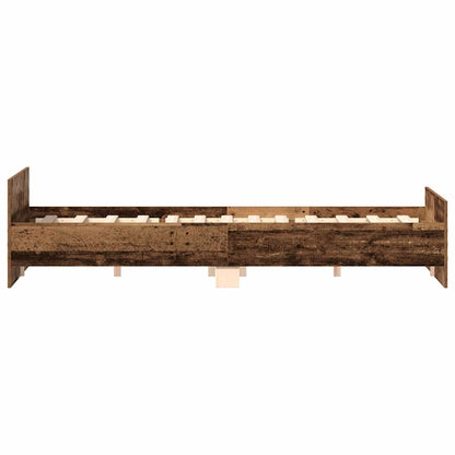 Bed Frame without Mattress Old Wood 180x200cm Engineered Wood