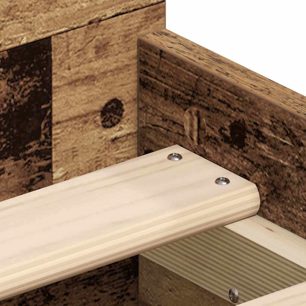 Bed Frame | Old Wood | Engineered Wood, Solid Pinewood | Single