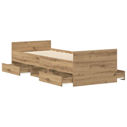 Bed Frame | Artisan Oak | Engineered Wood | Single | Bed Frame
