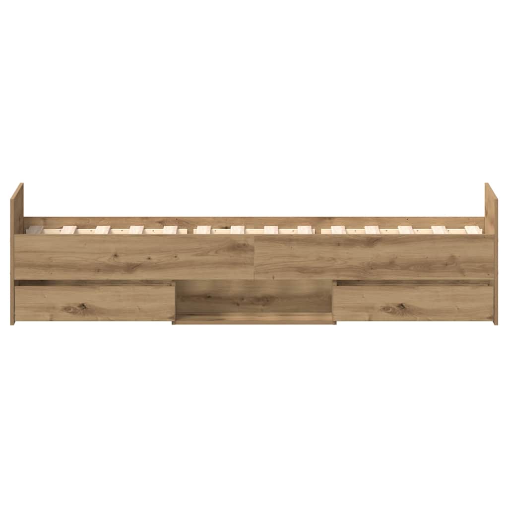 Bed Frame | Artisan Oak | Engineered Wood | Single | Bed Frame