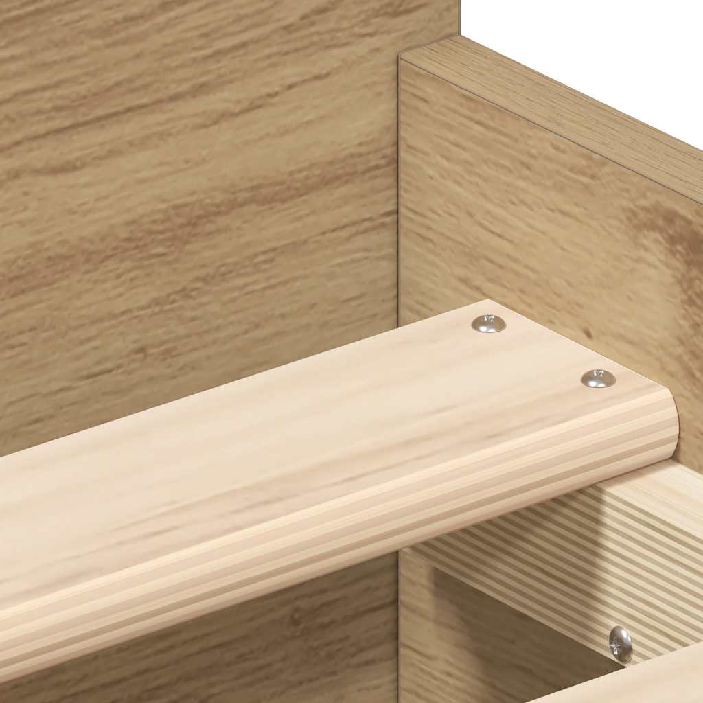 Bed Frame without Mattress Artisan Oak 90x200cm Engineered Wood