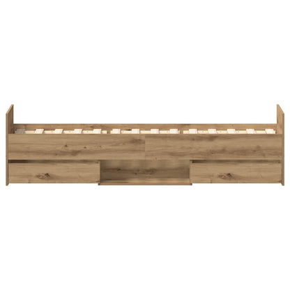 Bed Frame | Artisan Oak | Engineered Wood, Solid Pinewood | Single