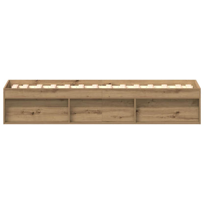 Bed Frame without Mattress Artisan Oak 90x200cm Engineered Wood