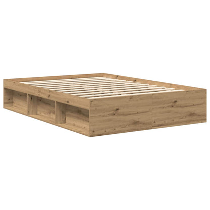 Bed Frame without Mattress Artisan Oak 160x200cm Engineered Wood
