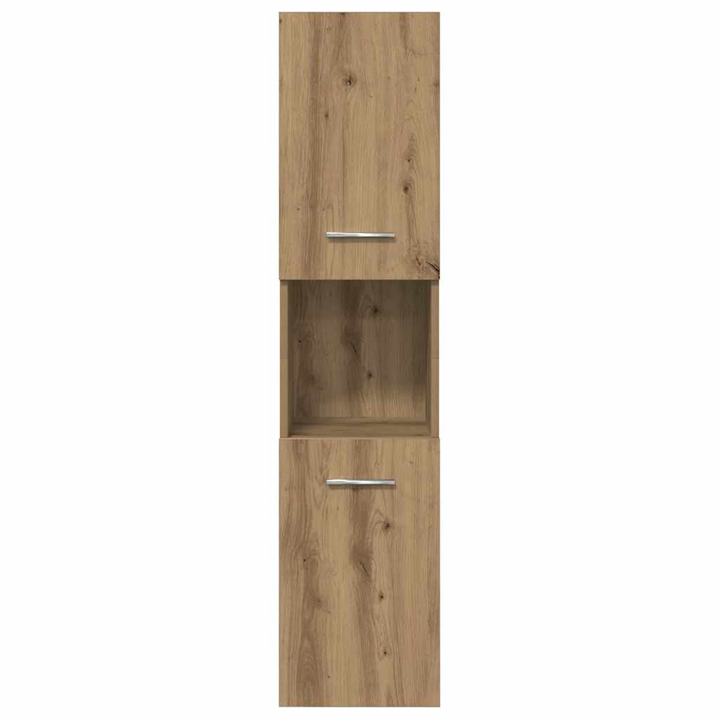 4 Piece Bathroom Furniture Set Artisan Oak Engineered Wood