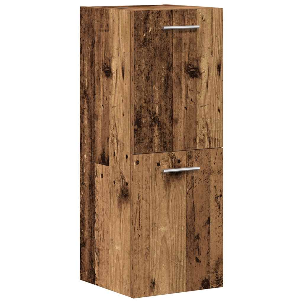4 Piece Bathroom Furniture Set Old Wood Engineered Wood