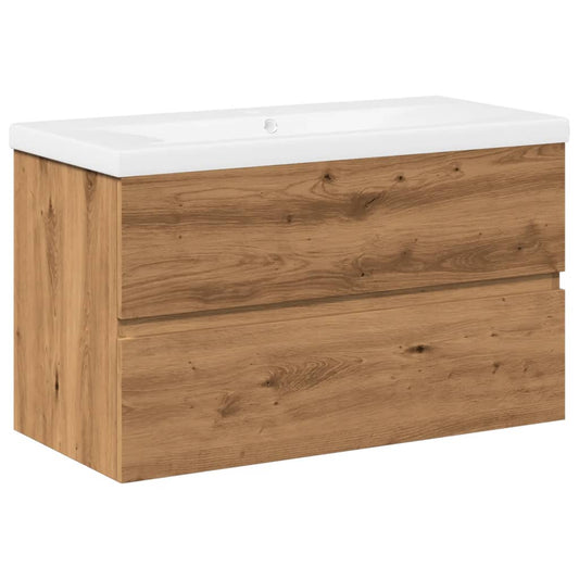 Sink Cabinet with Built-in Basin Artisan Oak