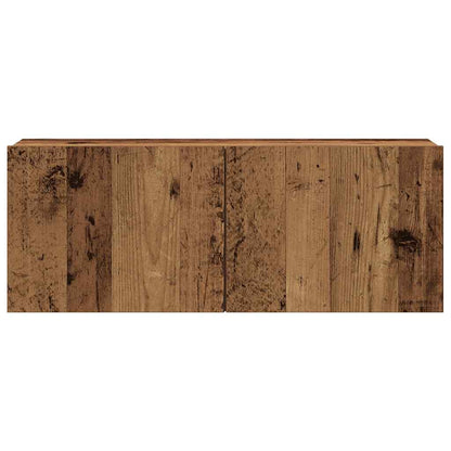 TV Cabinet | Set of 4 | Old Wood | Engineered Wood