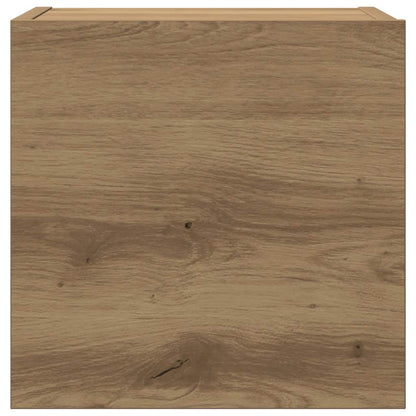 8 Piece Wall-mounted TV Cabinet Set Artisan Oak Engineered Wood