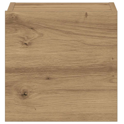 Wall Mounted TV cabinets 3 pcs Artisan Oak Engineered Wood