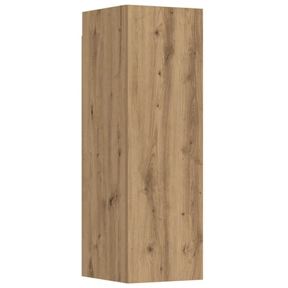 Wall Mounted TV cabinets 5 pcs Artisan Oak Engineered Wood