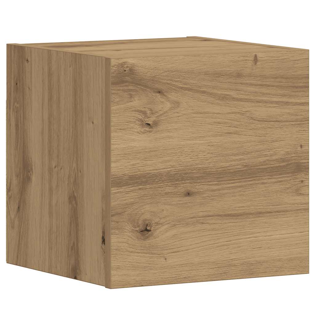 Wall Mounted TV cabinets 5 pcs Artisan Oak Engineered Wood
