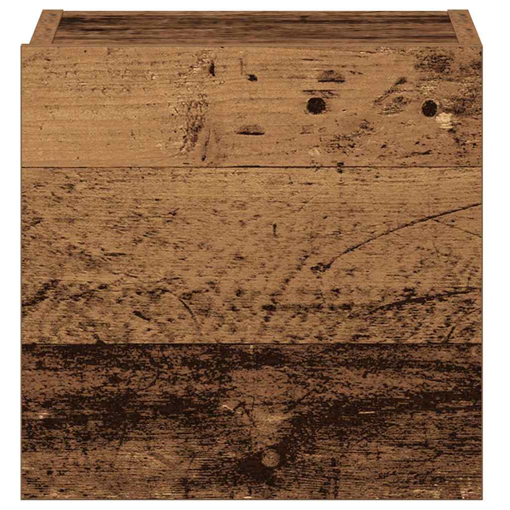 Wall Mounted TV cabinets 3 pcs Old Wood Engineered Wood