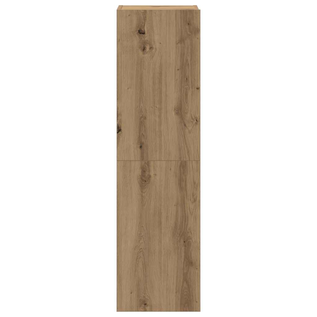 Wall Mounted TV cabinets 4 pcs Artisan Oak Engineered Wood
