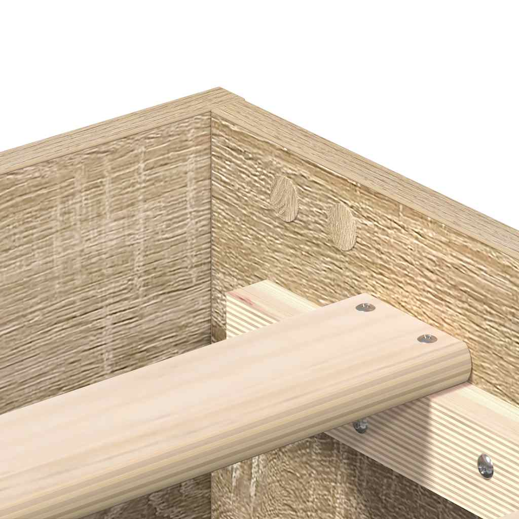 Bed Frame | Sonoma Oak | Engineered wood, Solid pinewood, Plywood