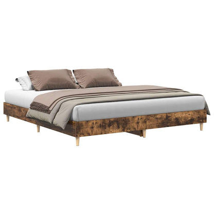 Bed Frame | Smoked oak | Engineered wood, plywood | Double | Bed Frame