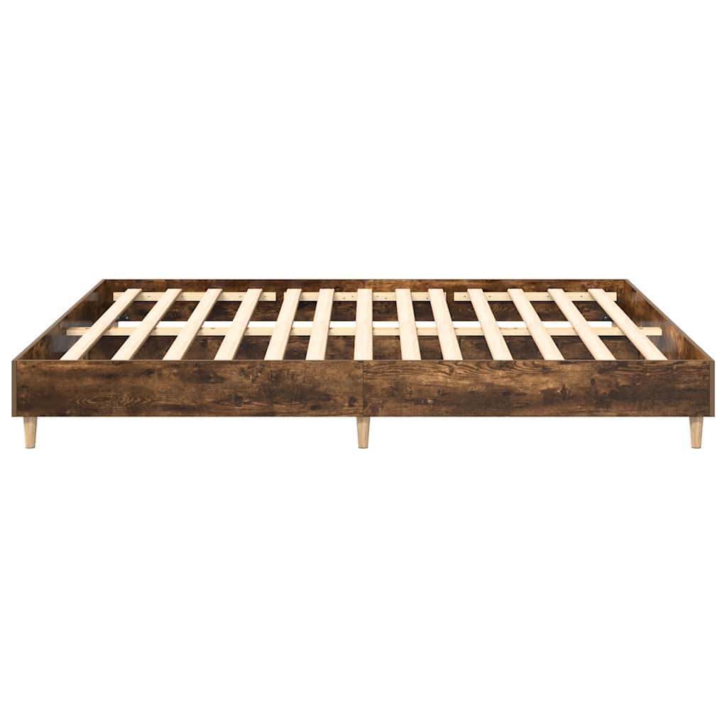 Bed Frame | Smoked oak | Engineered wood, plywood | Double | Bed Frame