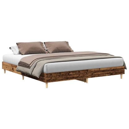 Bed Frame | Old Wood | Engineered Wood | Double | Durable | Bed Frame