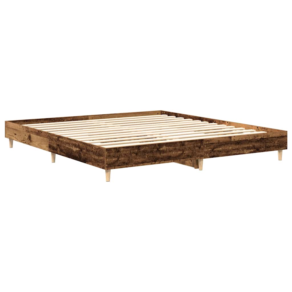 Bed Frame | Old Wood | Engineered Wood | Double | Durable | Bed Frame