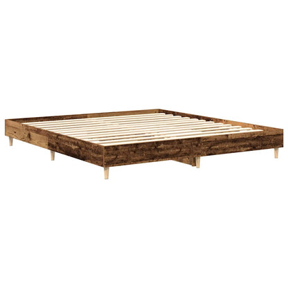 Bed Frame | Old Wood | Engineered Wood | Double | Durable | Bed Frame