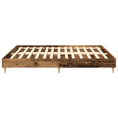 Bed Frame | Old Wood | Engineered Wood | Double | Durable | Bed Frame