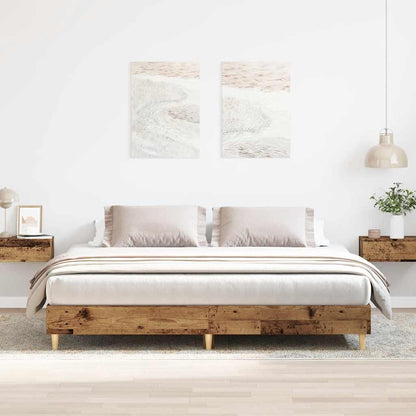 Bed Frame | Old Wood | Engineered Wood | Double | Durable | Bed Frame