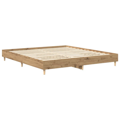 Bed Frame | Artisan Oak | Engineered Wood, Solid Pine Wood, Plywood