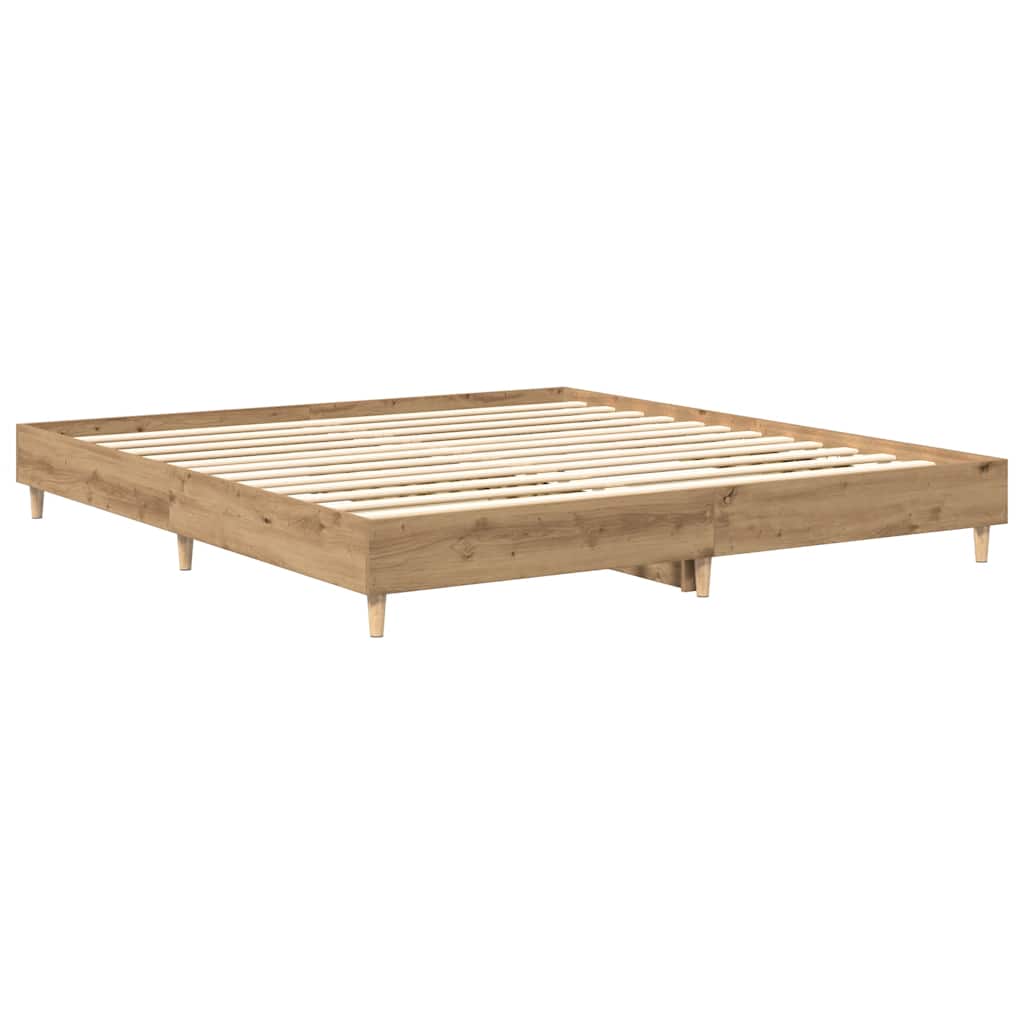 Bed Frame | Artisan Oak | Engineered Wood, Solid Pine Wood, Plywood
