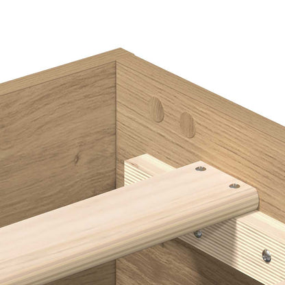 Bed Frame | Artisan Oak | Engineered Wood, Solid Pine Wood, Plywood