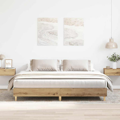 Bed Frame | Artisan Oak | Engineered Wood, Solid Pine Wood, Plywood