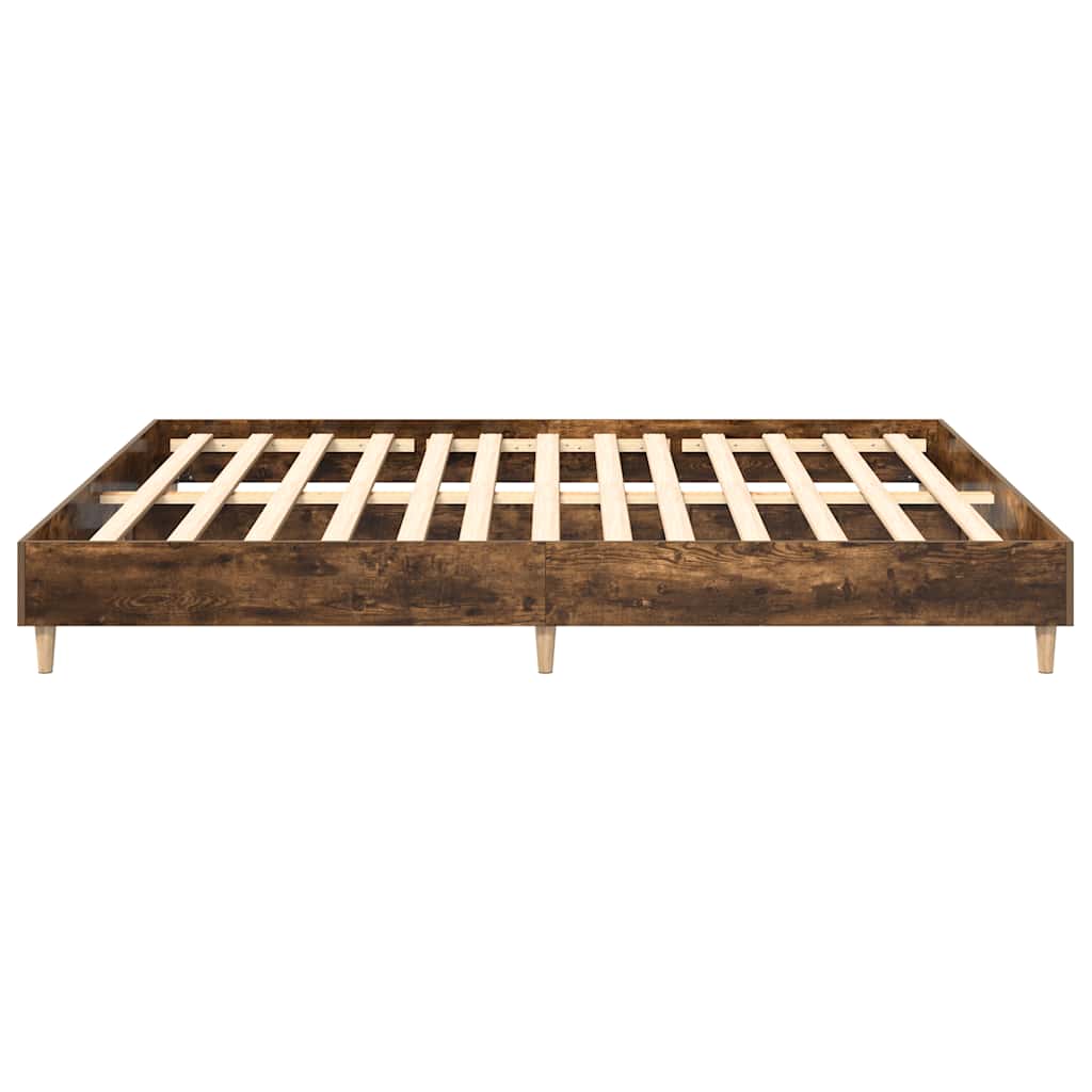 Bed Frame | Smoked Oak | Engineered wood | Double | Sturdy | Bed Frame