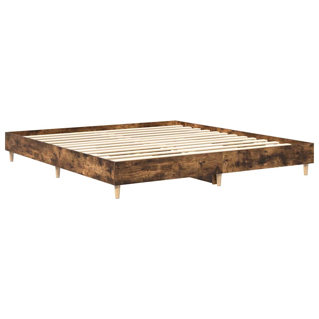 Bed Frame | Smoked Oak | Engineered wood | Double | Sturdy | Bed Frame