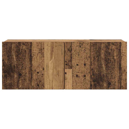 Wall Mounted TV cabinets 6 pcs Old Wood Engineered Wood