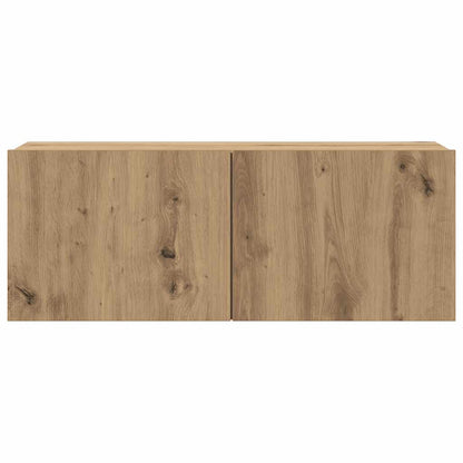 Wall Mounted TV cabinets 6 pcs Artisan Oak Engineered Wood