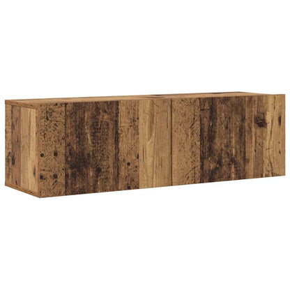 Wall Mounted TV cabinets 6 pcs Old Wood Engineered Wood