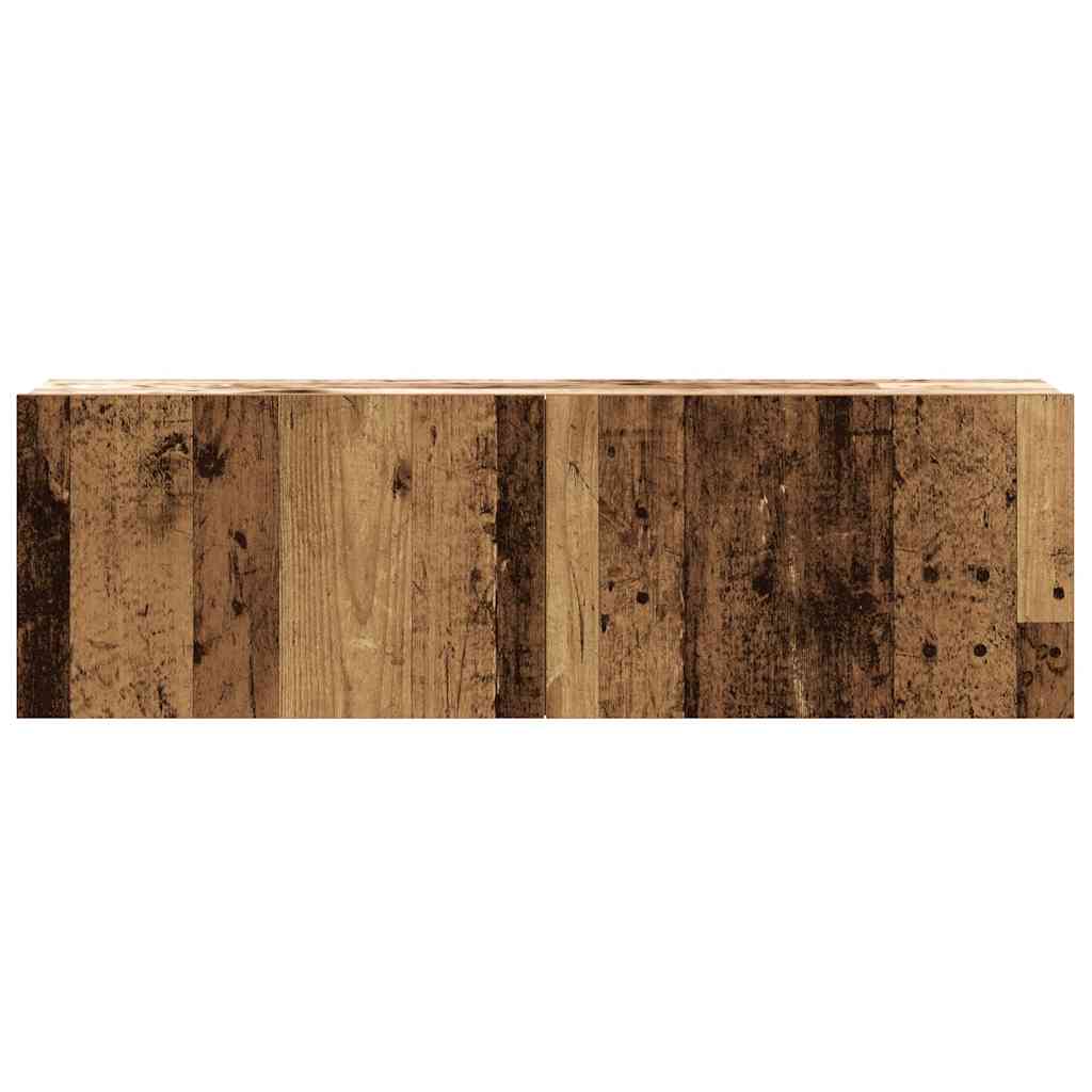 5 Piece TV Cabinet Set Wall-mounted Old Wood Engineered Wood