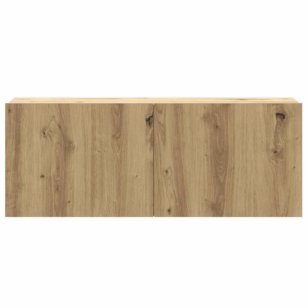 6 Piece TV Cabinet Set Wall-mounted Artisan Oak Engineered Wood