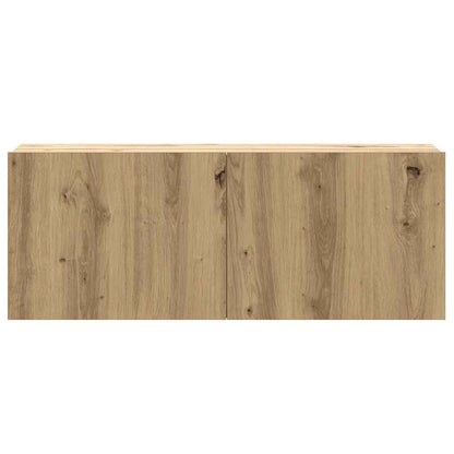 3 Piece TV Cabinet Set Wall-mounted Artisan Oak Engineered Wood