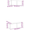 2 Piece TV Cabinet Set Wall-mounted Artisan Oak Engineered Wood