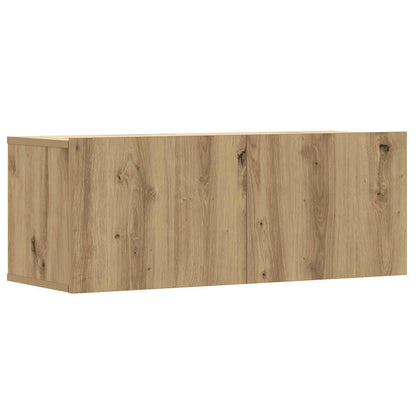 8 Piece TV Cabinet Set Wall-mounted Artisan Oak Engineered Wood