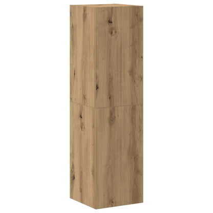7 Piece TV Cabinet Set Wall-mounted Artisan Oak Engineered Wood