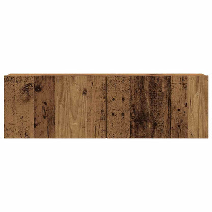6 Piece TV Cabinet Set Wall-mounted Old Wood Engineered Wood