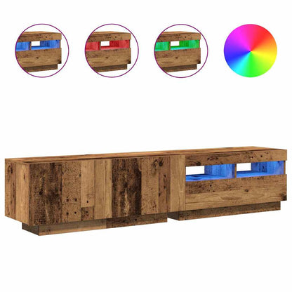 TV Cabinet | Old wood | Engineered wood | Large | Adjustable Armrests
