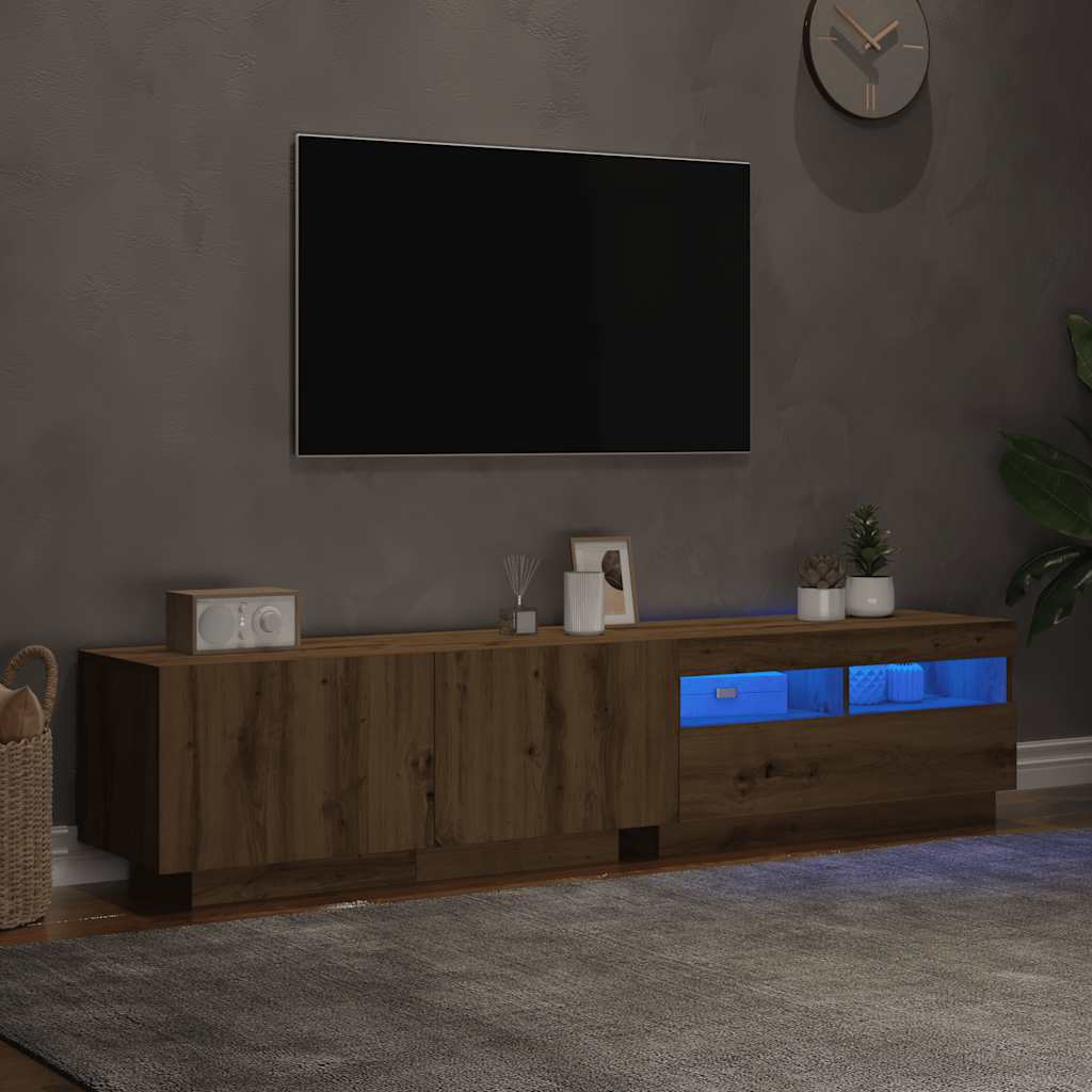 TV Cabinet | Artisan Oak | Engineered Wood | Large | TV Cabinet