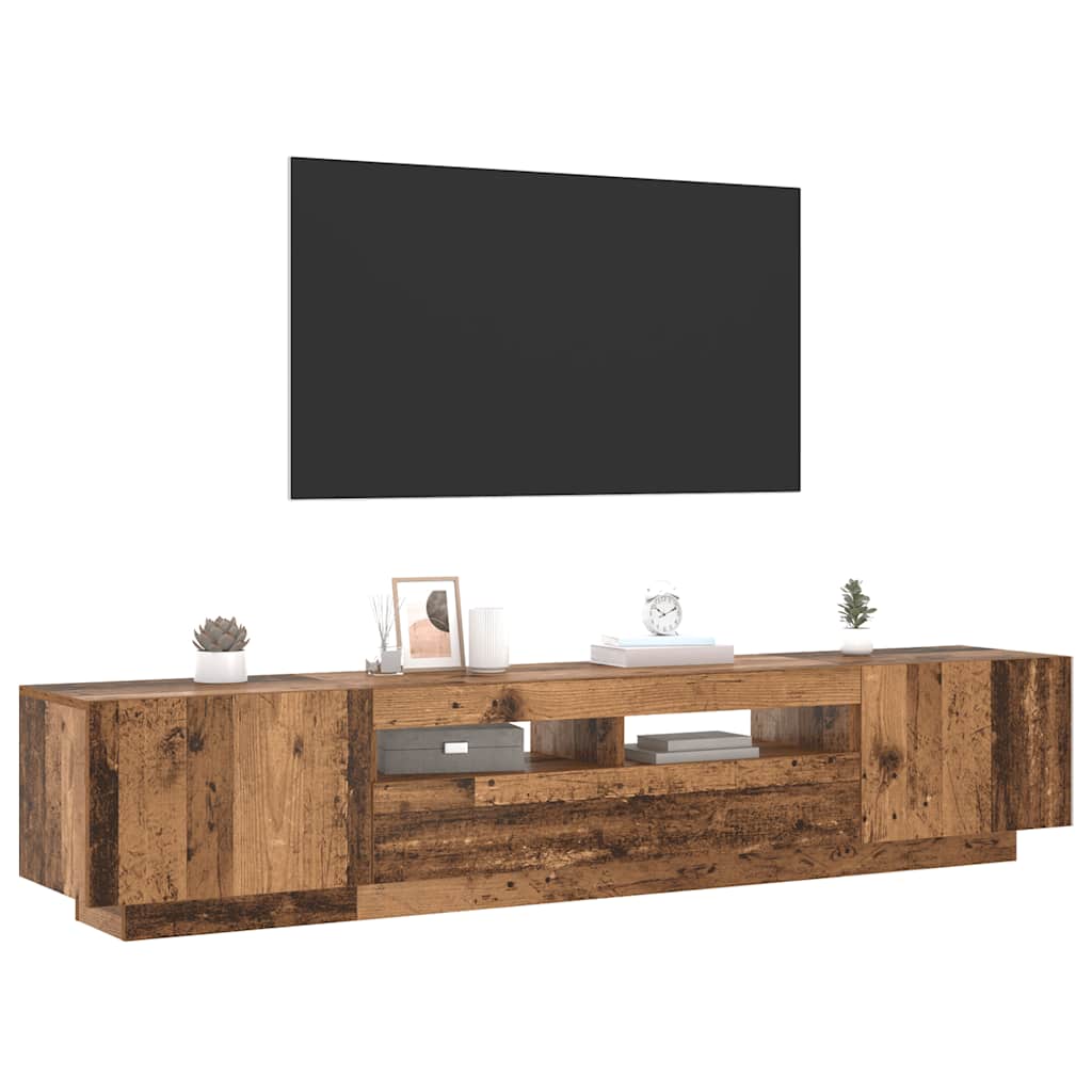 TV Cabinet | Old wood | Engineered wood | 200x35x40 cm | TV Cabinet