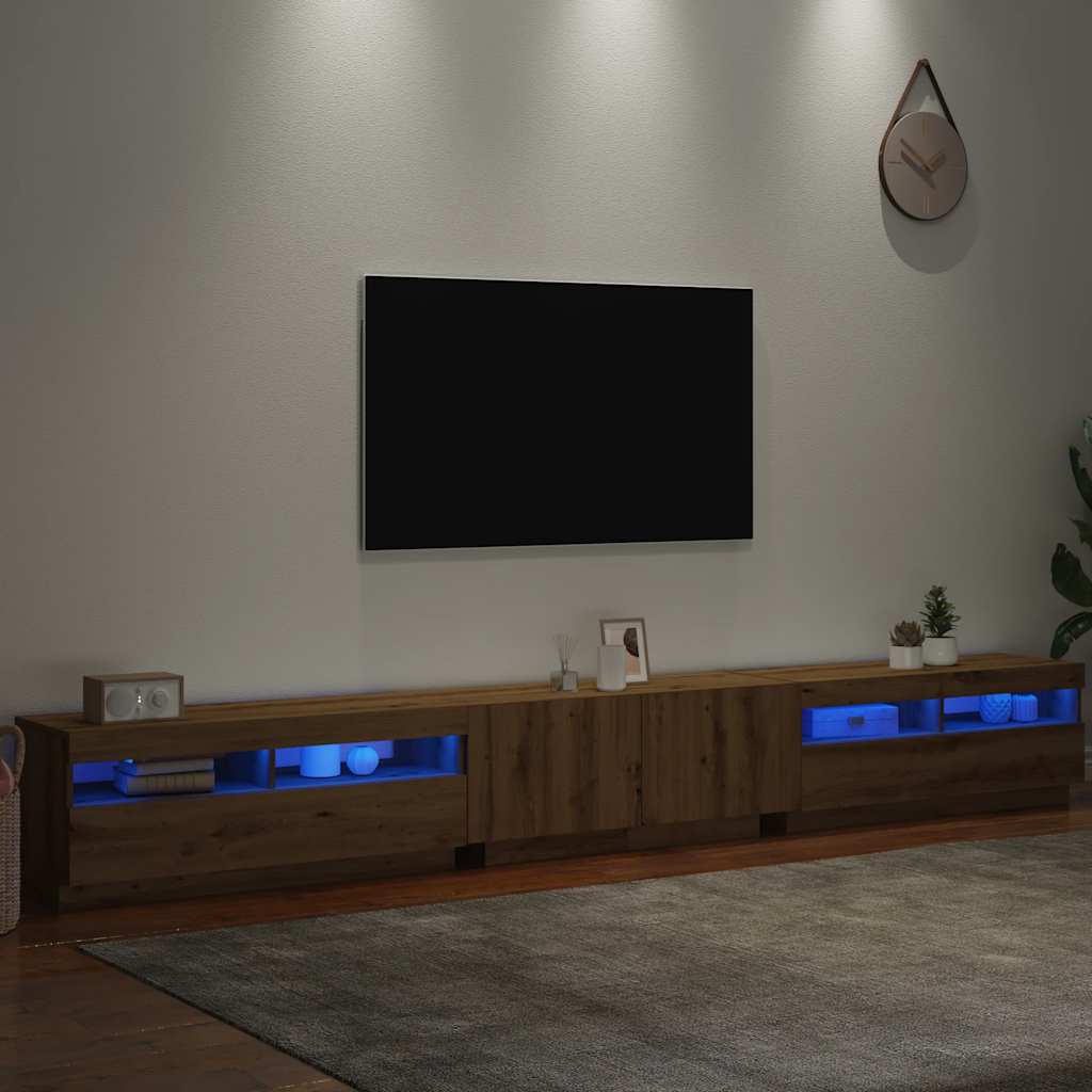 TV Cabinet | Artisan oak | Engineered wood | 300 x 35 x 40 cm
