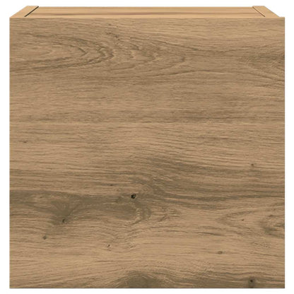7 Piece TV Cabinet Set Wall-mounted Artisan Oak