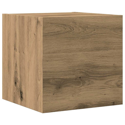 7 Piece TV Cabinet Set Wall-mounted Artisan Oak Engineered Wood