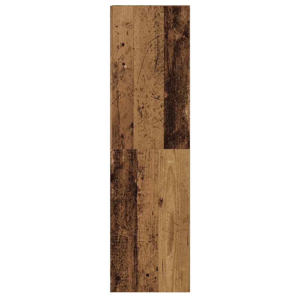 7 Piece TV Cabinet Set Wall-mounted Old Wood Engineered Wood