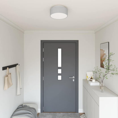 Ceiling Lamp with Spotlights Grey 30 x 30 x 13.5 cm Fabric